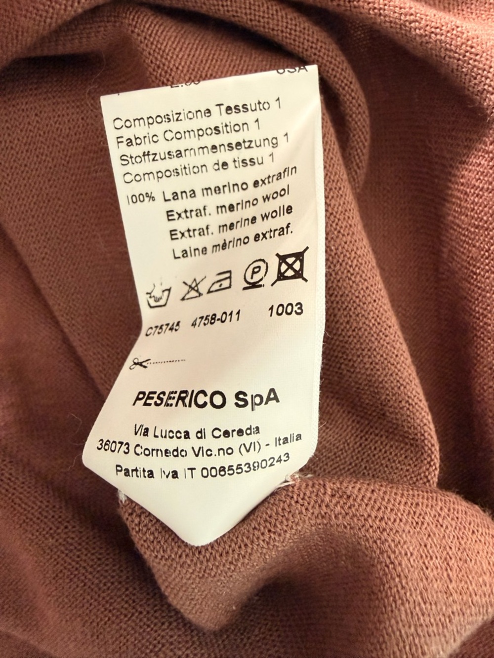 Peserico Dusty Rose Knit Fabric - Picture 6 of 10